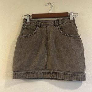 Esprit Brown Denim Mini Skirt
